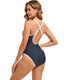 SLIM® Elegant V-Neck Cross-Back One-Piece Swimsuit
