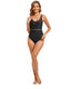 SLIM® Sexy Triangle Sporty Color Block One-Piece Swimsuit