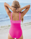 SLIM® Trendy Color Block One-Piece Swimsuit