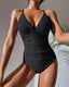 SLIM® V-Neck Tummy Control One-Piece Swimsuit
