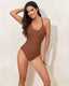 SLIM® Fashionable Cross-Back One-Piece Swimsuit