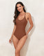 SLIM® Fashionable Cross-Back One-Piece Swimsuit