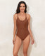 SLIM® Fashionable Cross-Back One-Piece Swimsuit
