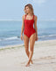 SLIM® Trendy Color Block One-Piece Swimsuit