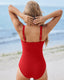 SLIM® Trendy Color Block One-Piece Swimsuit