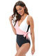 SLIM® Deep V-neck Strappy U-Back Sexy One-Piece Swimsuit