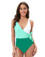 SLIM® Deep V-neck Strappy U-Back Sexy One-Piece Swimsuit