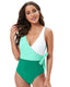 SLIM® Deep V-neck Strappy U-Back Sexy One-Piece Swimsuit