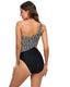 SLIM® Cutout Color Block Triangle One-Piece Swimsuit