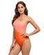 SLIM® Cutout Color Block Triangle One-Piece Swimsuit