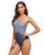 SLIM® Cutout Color Block Triangle One-Piece Swimsuit