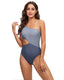 SLIM® Cutout Color Block Triangle One-Piece Swimsuit