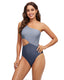 SLIM® Cutout Color Block Triangle One-Piece Swimsuit