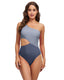 SLIM® Cutout Color Block Triangle One-Piece Swimsuit