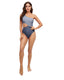 SLIM® Cutout Color Block Triangle One-Piece Swimsuit