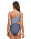 SLIM® Cutout Color Block Triangle One-Piece Swimsuit
