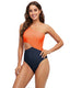 SLIM® Cutout Color Block Triangle One-Piece Swimsuit
