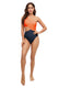 SLIM® Cutout Color Block Triangle One-Piece Swimsuit