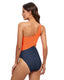 SLIM® Cutout Color Block Triangle One-Piece Swimsuit