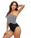SLIM® Cutout Color Block Triangle One-Piece Swimsuit