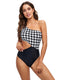 SLIM® Cutout Color Block Triangle One-Piece Swimsuit