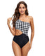 SLIM® Cutout Color Block Triangle One-Piece Swimsuit