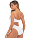 SLIM® Backless Solid Color Bikini One-Piece Swimsuit