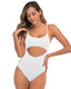 SLIM® Backless Solid Color Bikini One-Piece Swimsuit