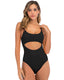 SLIM® Backless Solid Color Bikini One-Piece Swimsuit