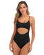 SLIM® Backless Solid Color Bikini One-Piece Swimsuit