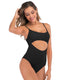 SLIM® Backless Solid Color Bikini One-Piece Swimsuit