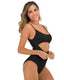 SLIM® Backless Solid Color Bikini One-Piece Swimsuit