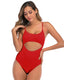SLIM® Backless Solid Color Bikini One-Piece Swimsuit