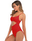 SLIM® Backless Solid Color Bikini One-Piece Swimsuit