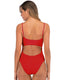 SLIM® Backless Solid Color Bikini One-Piece Swimsuit
