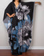 Plus Size Floral Beach Kaftan Cover Up