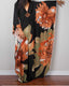 Plus Size Floral Beach Kaftan Cover Up