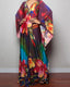 Plus Size Floral Beach Kaftan Cover Up