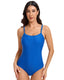 Athletic Crisscross Back One Piece Swimsuit