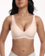 Deep V Wireless Bra Supportive Comfort