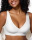 Deep V Wireless Bra Supportive Comfort