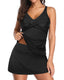 SLIM® Elegant Ruched Tankini with Skirt
