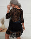 Floral Sheer Mesh Lace Beach Cover Up Dress