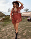 Floral Sheer Mesh Lace Beach Cover Up Dress