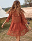 Floral Sheer Mesh Lace Beach Cover Up Dress