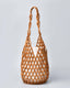 Handwoven Beaded Bucket Tote Bag
