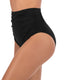 High Waist Ruched Tummy Control Bikini Bottom