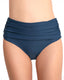 High Waist Ruched Tummy Control Bikini Bottom