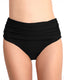 High Waist Ruched Tummy Control Bikini Bottom