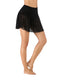 High Waist Tummy Control Lace Swim Skirt